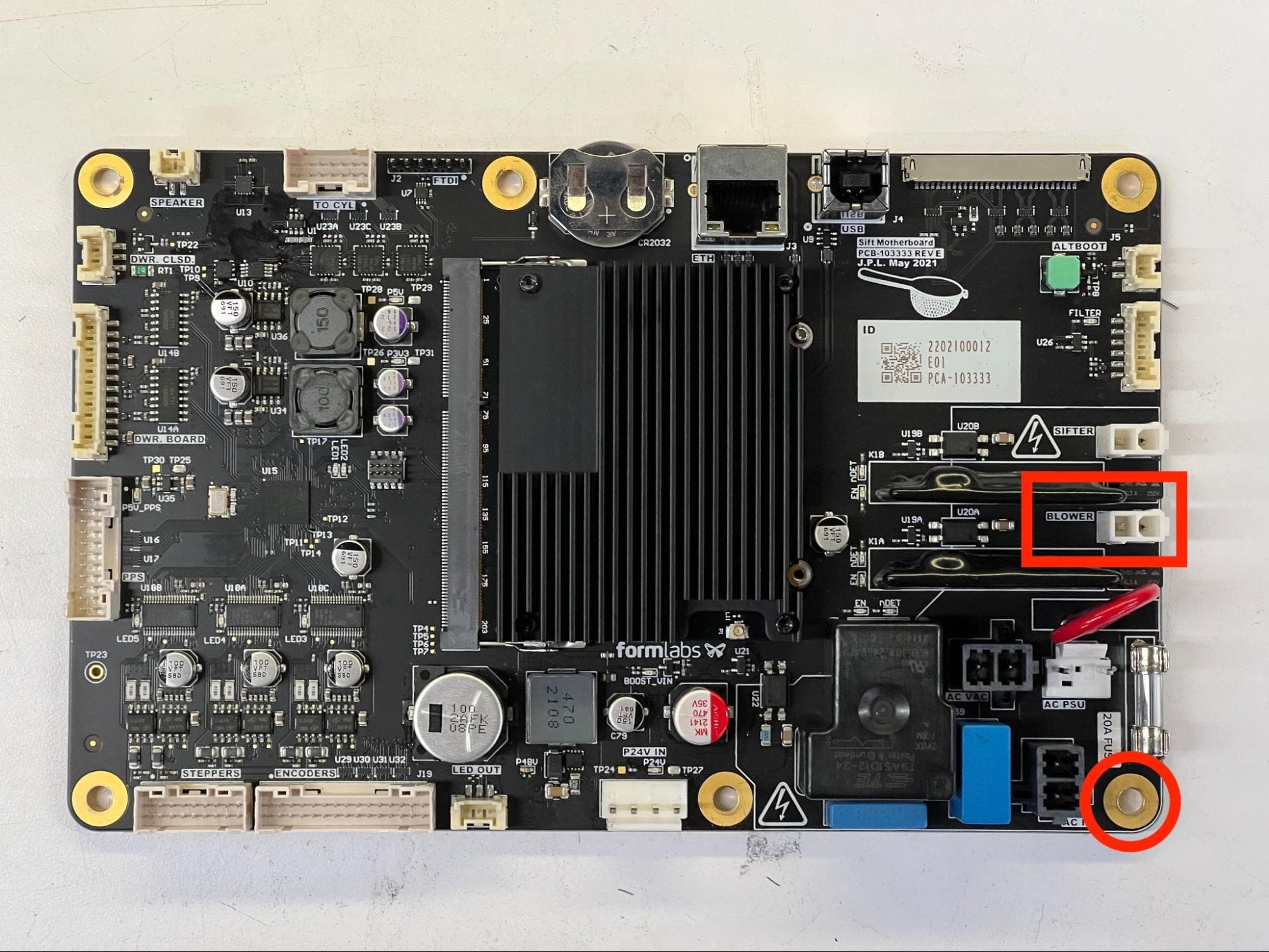 Step 3: Disconnect the blower fan cable