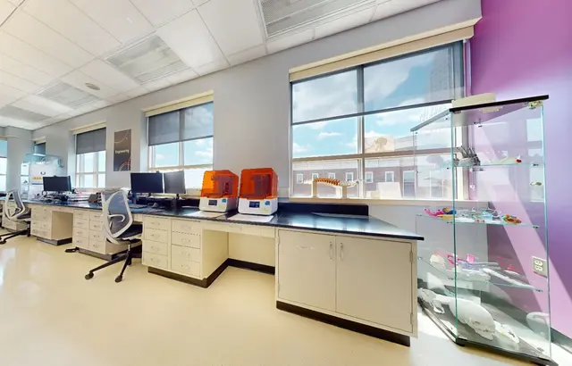 3D printers inside the RICOH 3D for Healthcare Innovation Studio