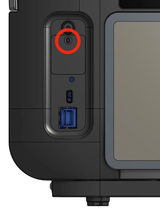 Rear motherboard fastener on a Form 4 generation printer manufactured on or after November 15, 2024