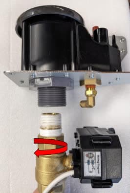 Remove the valve