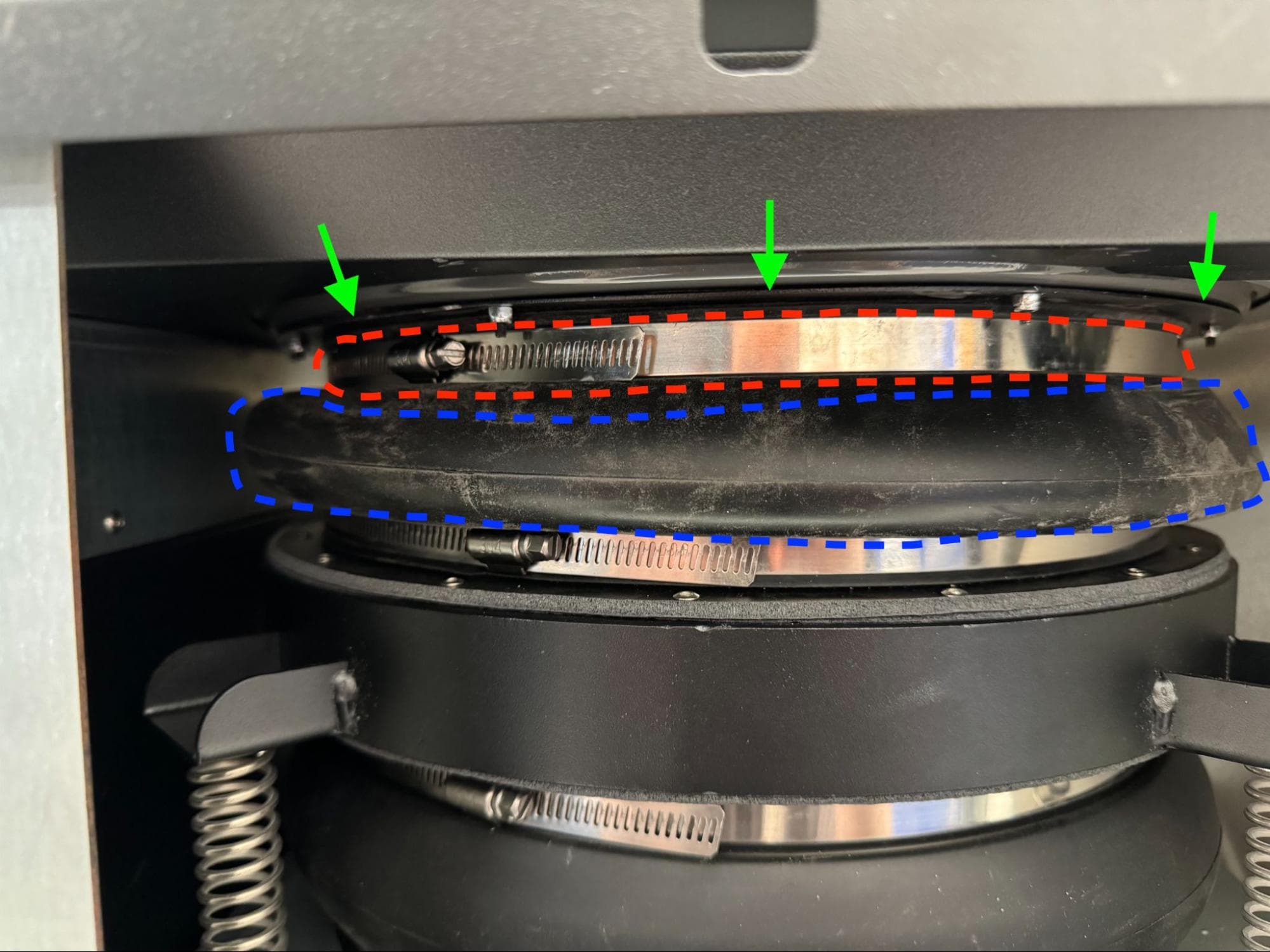 Remove the existing sifter flange & gasket