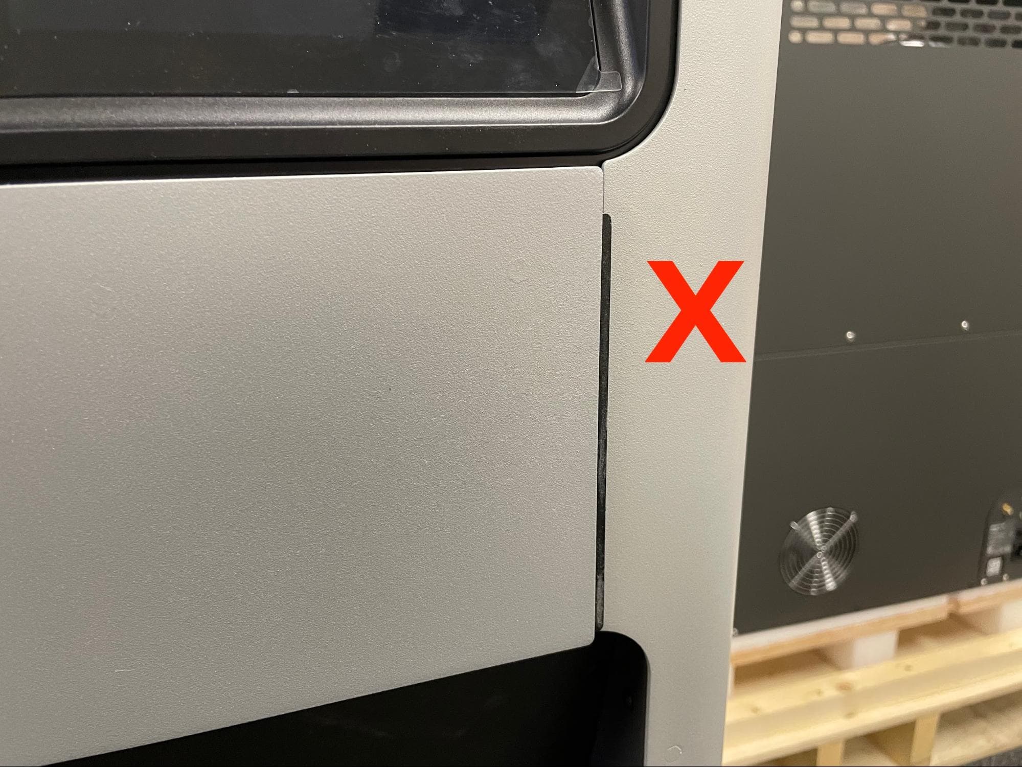 Replace the upper front enclosure panel