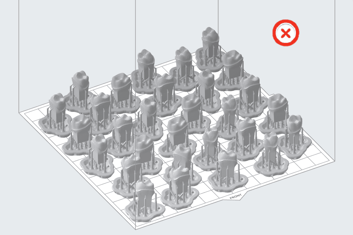 Small models with full support rafts in PreForm.