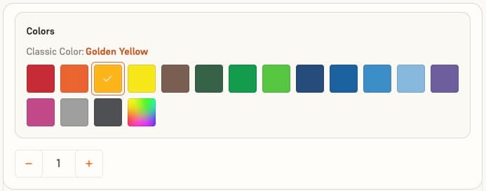 ColorレジンV5をクラシックカラーで注文する