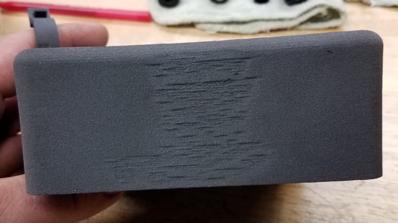 Poor surface finish