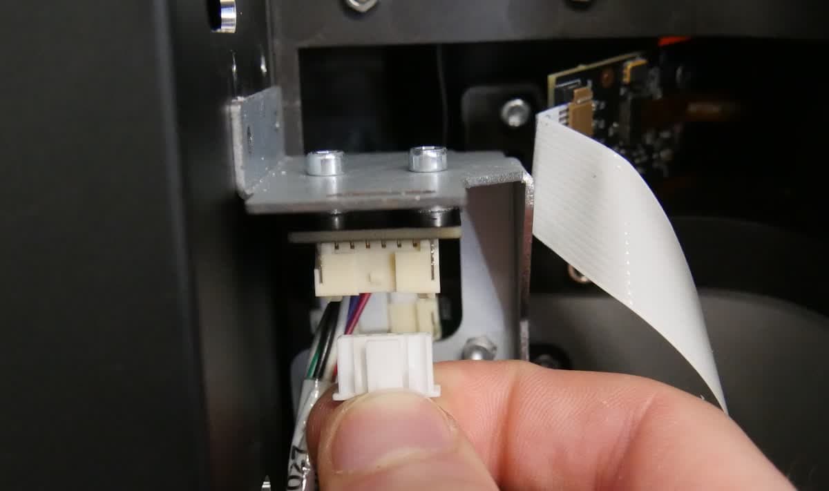 Reconnecting the LevelSense board cable