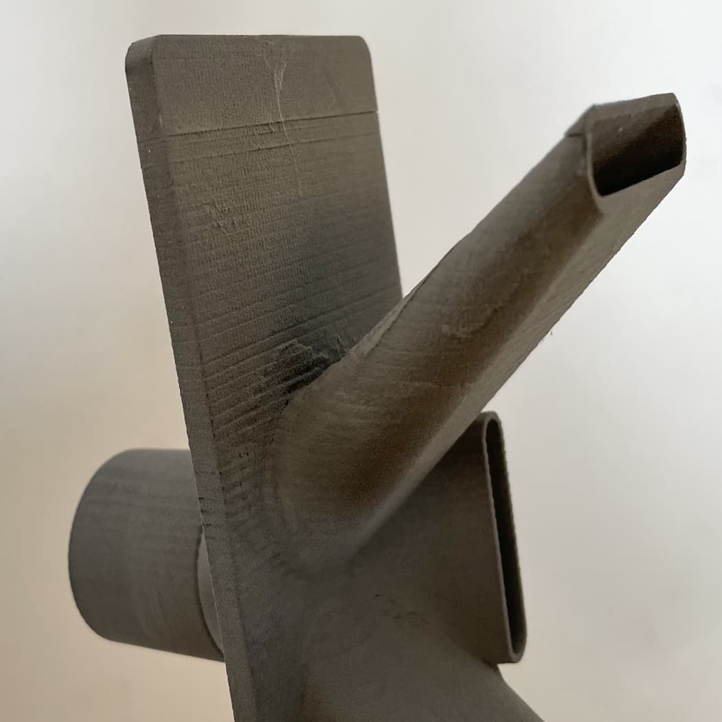 An example of horizontal banding on a part printed on a Fuse 1 generation printer