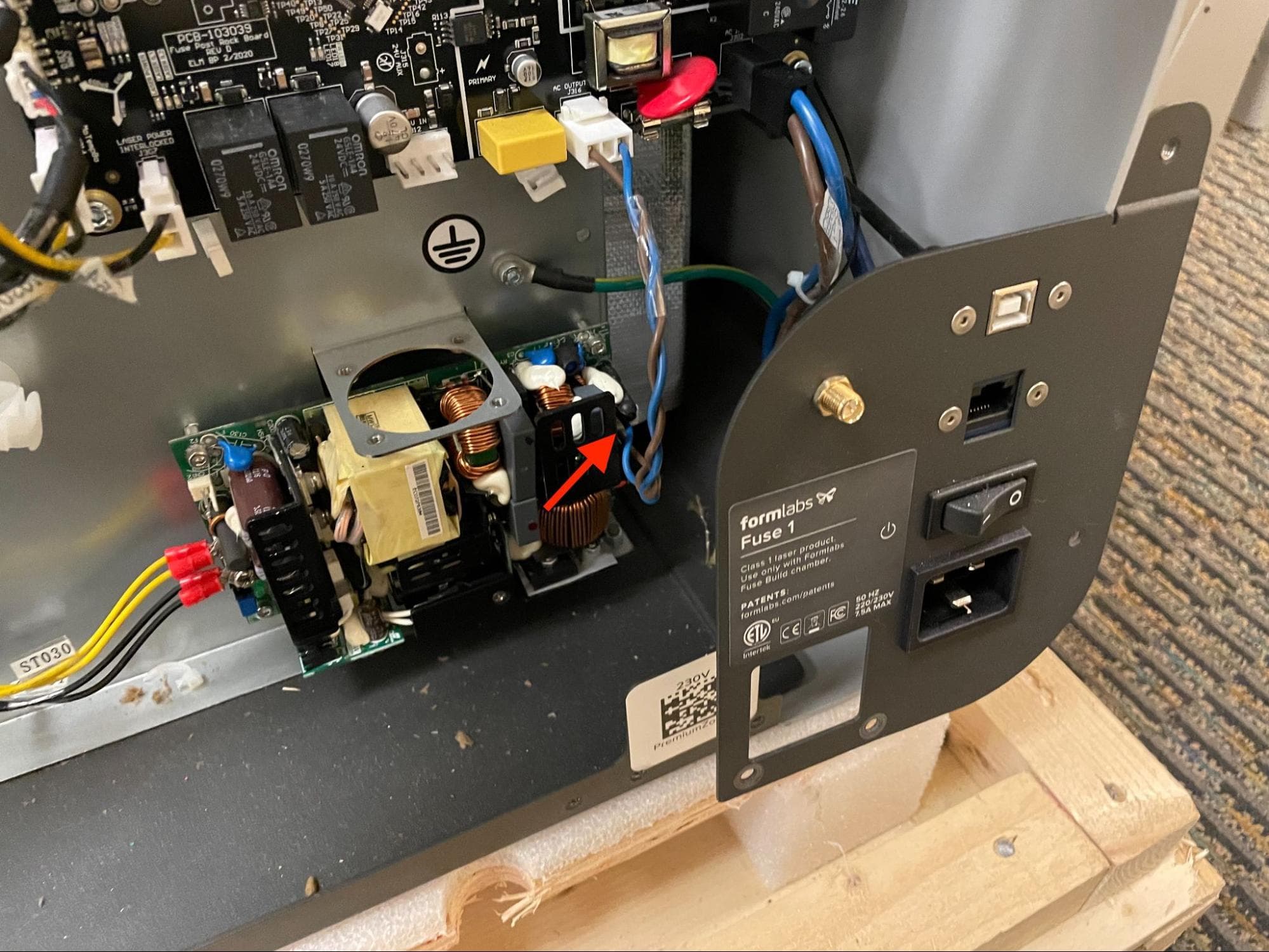 Remove the original power supply