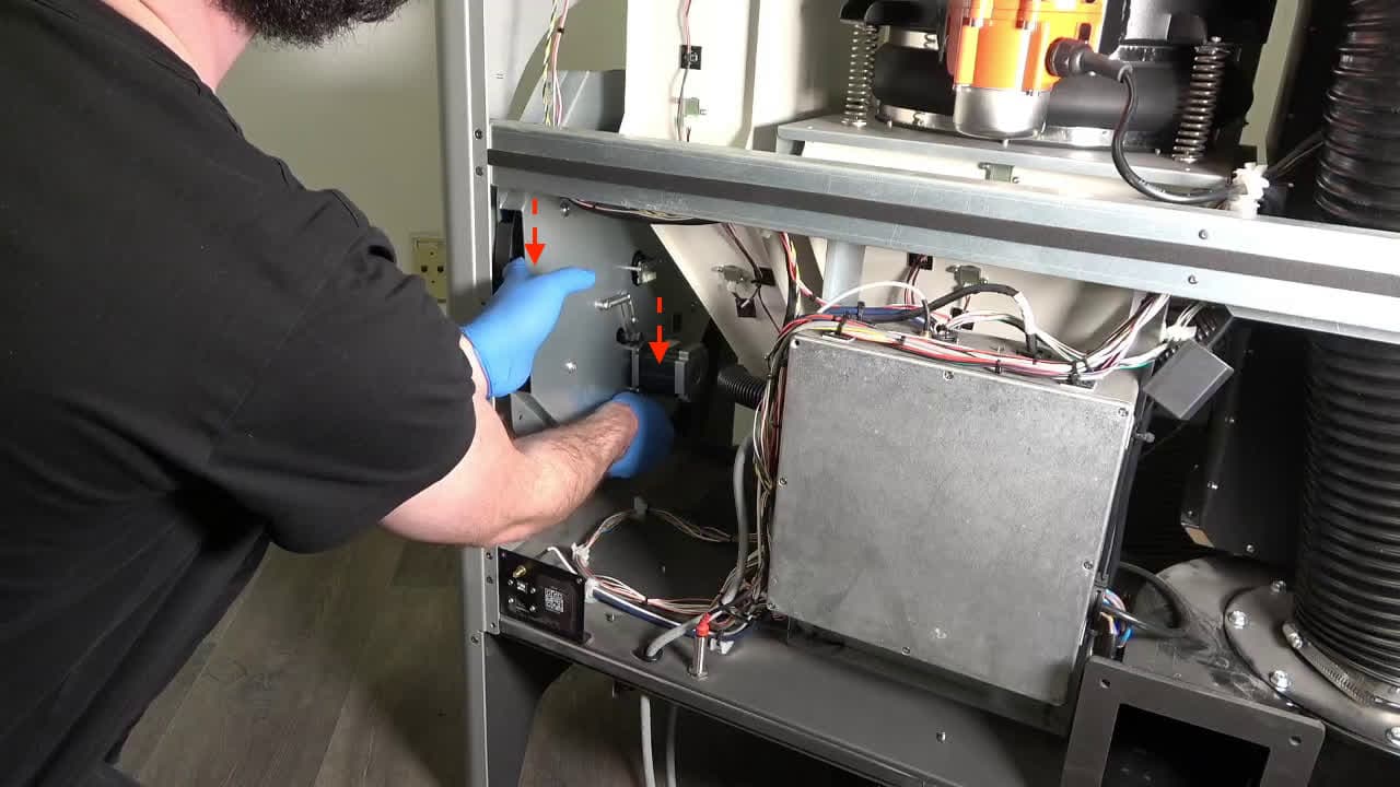 元のミキサーアセンブリを取り外す