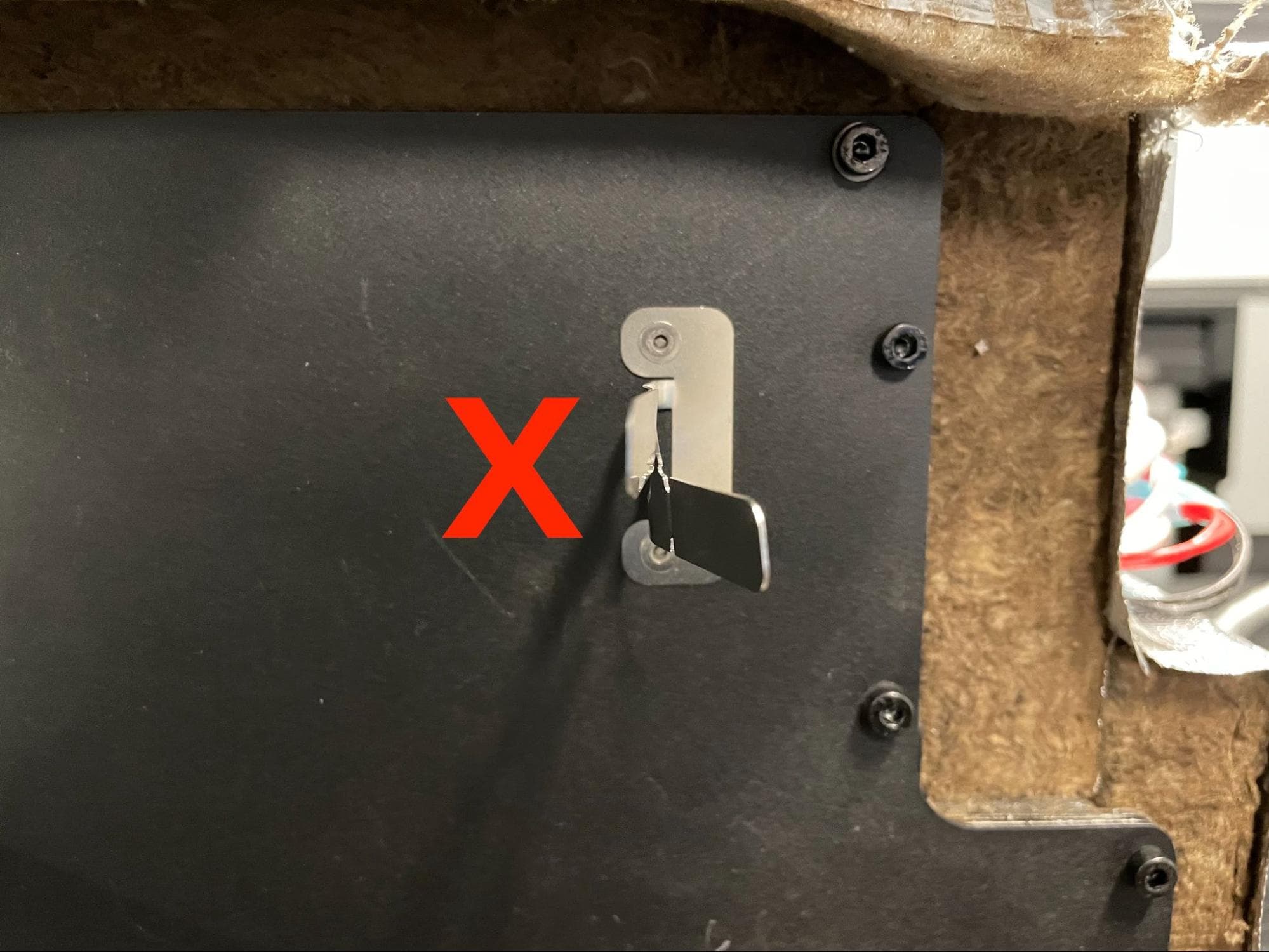 Replace the inner rear and insulation panels