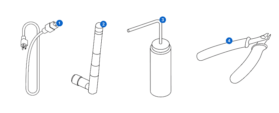 Additional tools provided with the Form Wash L V2