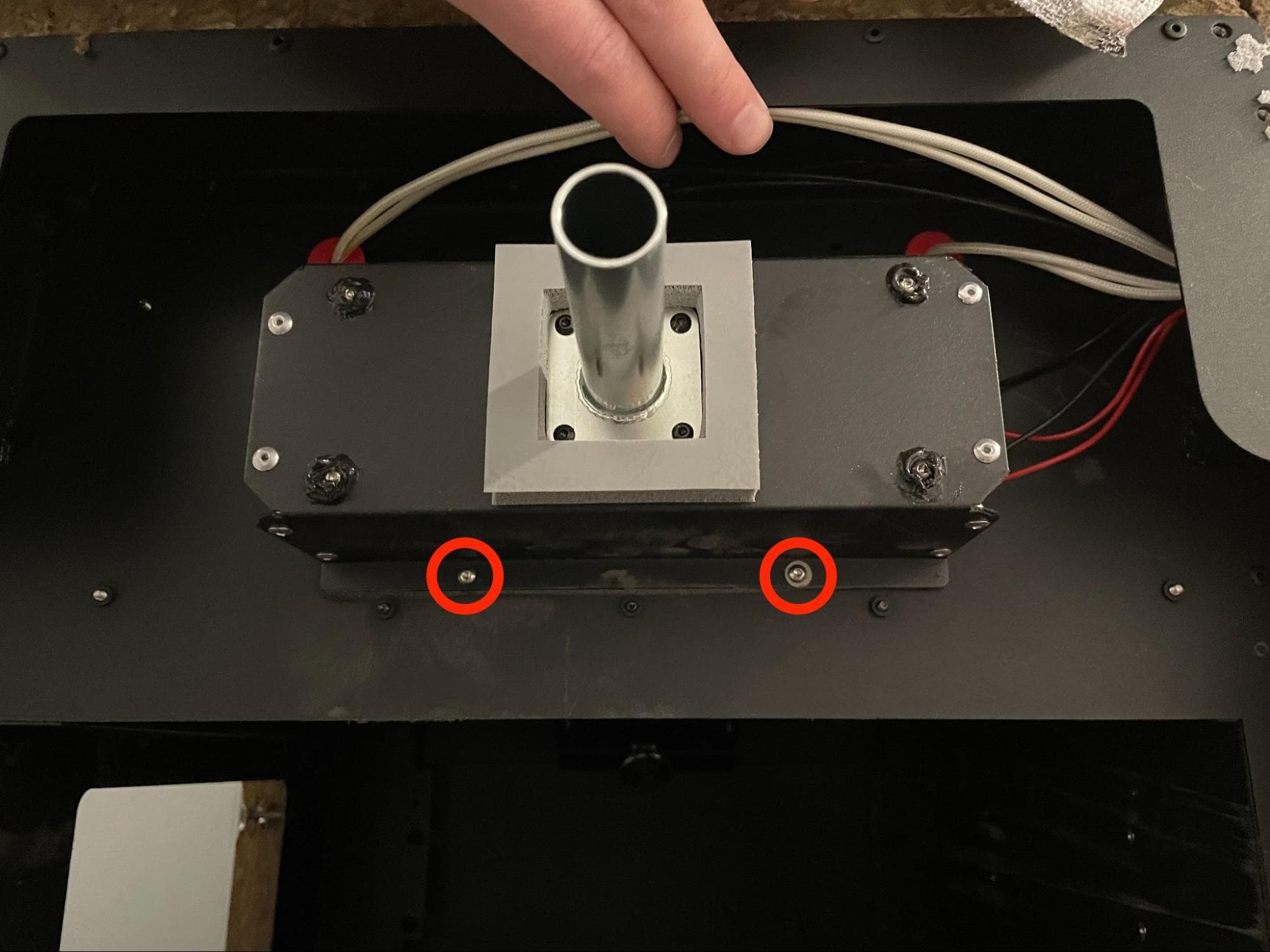Install the new air heater assembly