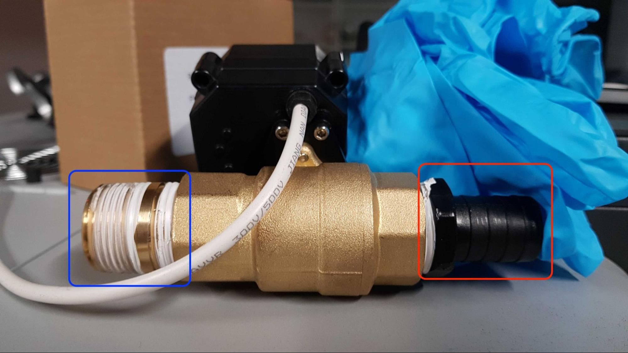 Install the replacement valve