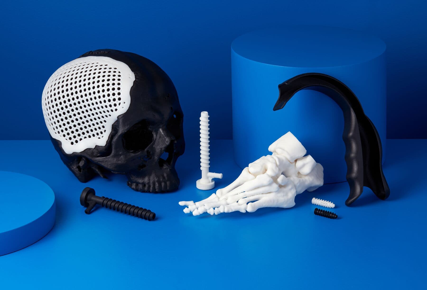 Medical models and fixtures printed with BioMed Black and White Resins