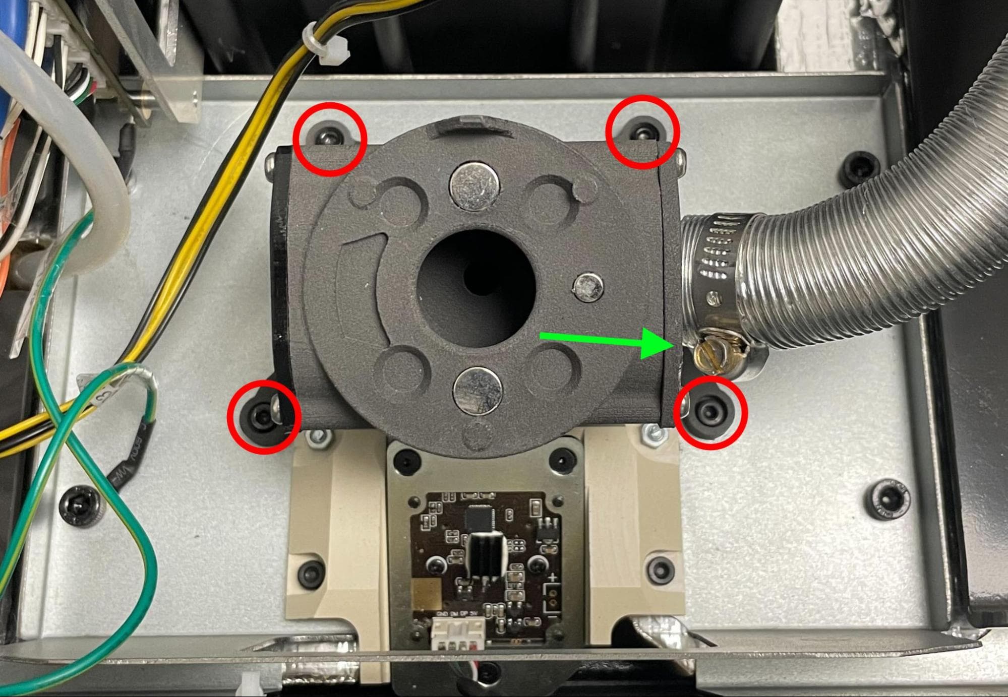 Remove the IR Sensor Flow Body