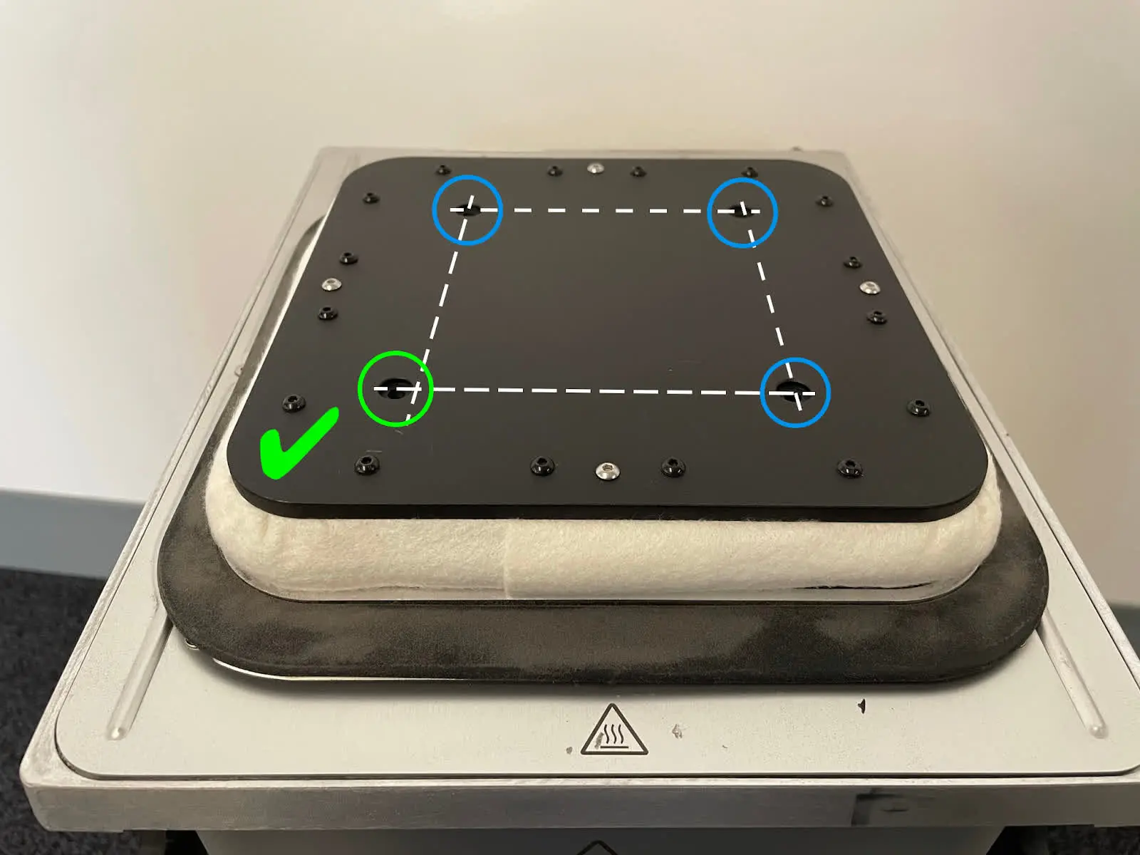 Correct print bed orientation