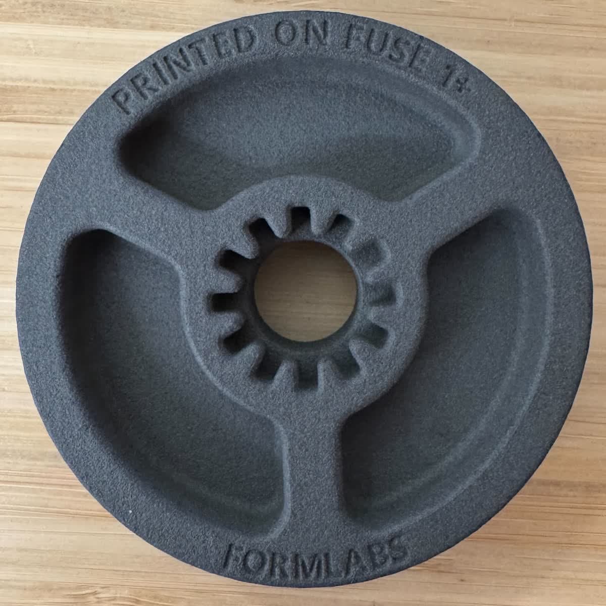 Part printed with fine features facing down