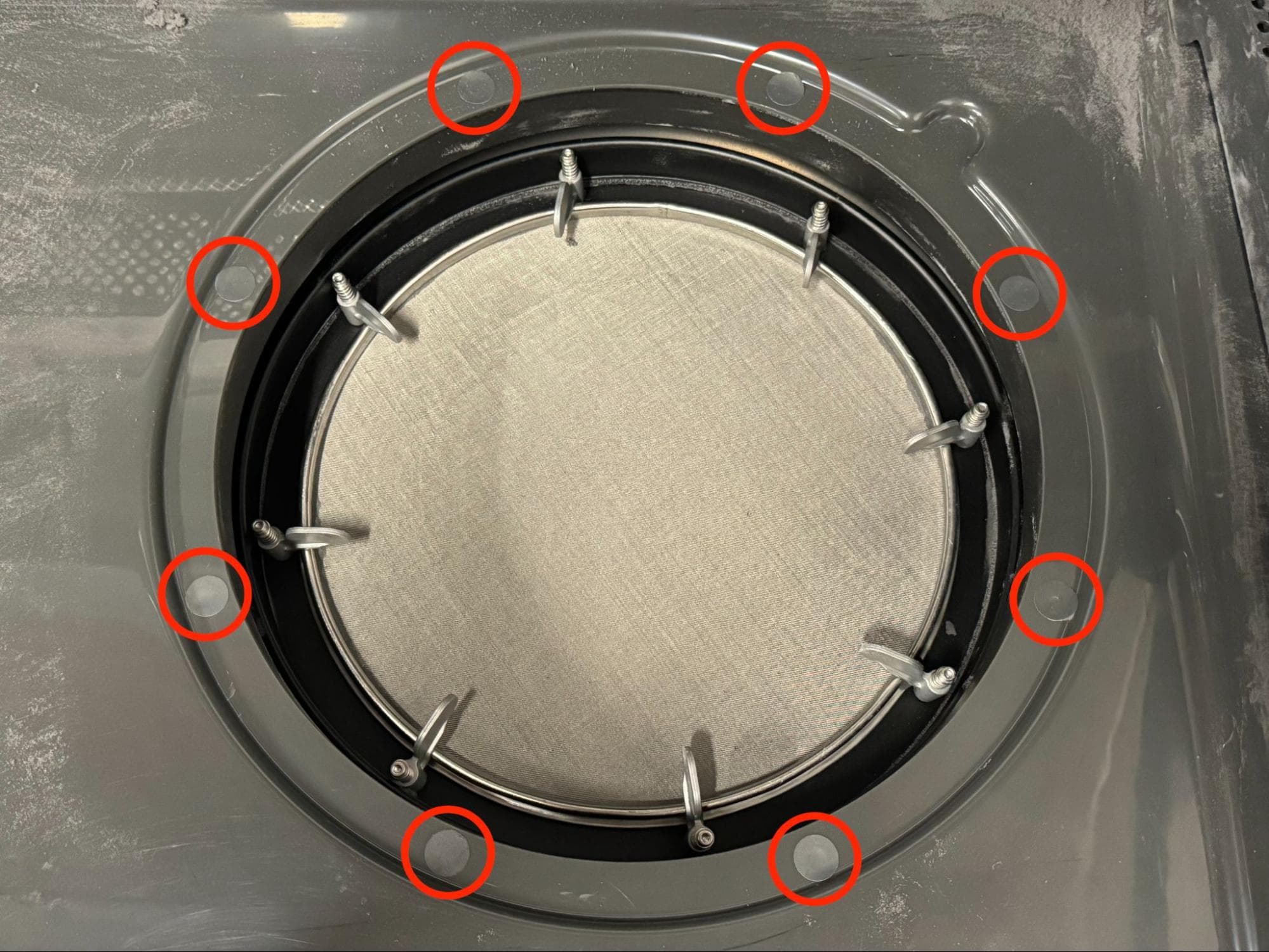 Remove the existing sifter flange & gasket