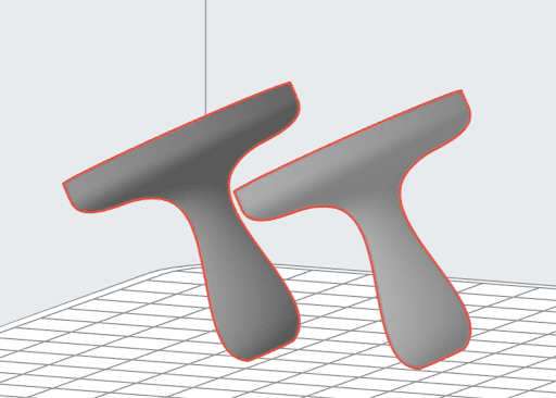 PreForm indicating that two SLS parts are too close to one another