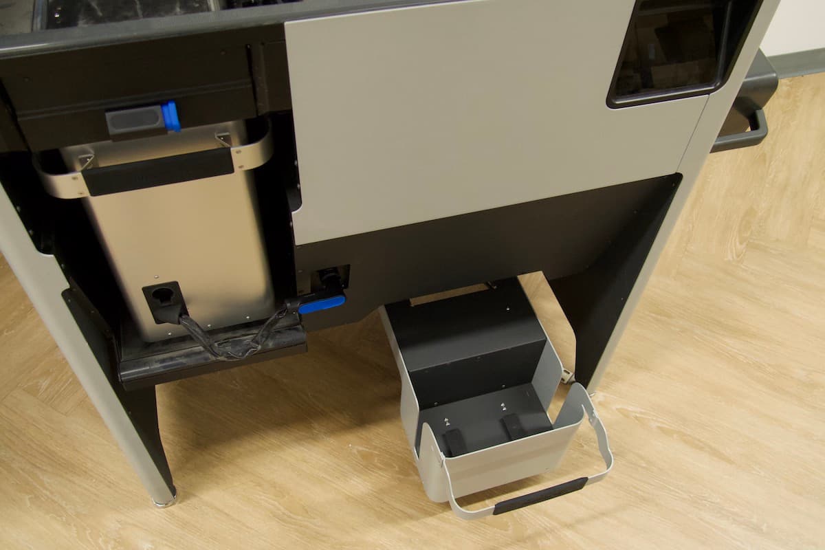 The Fuse Sift's cartridge drawer is open
