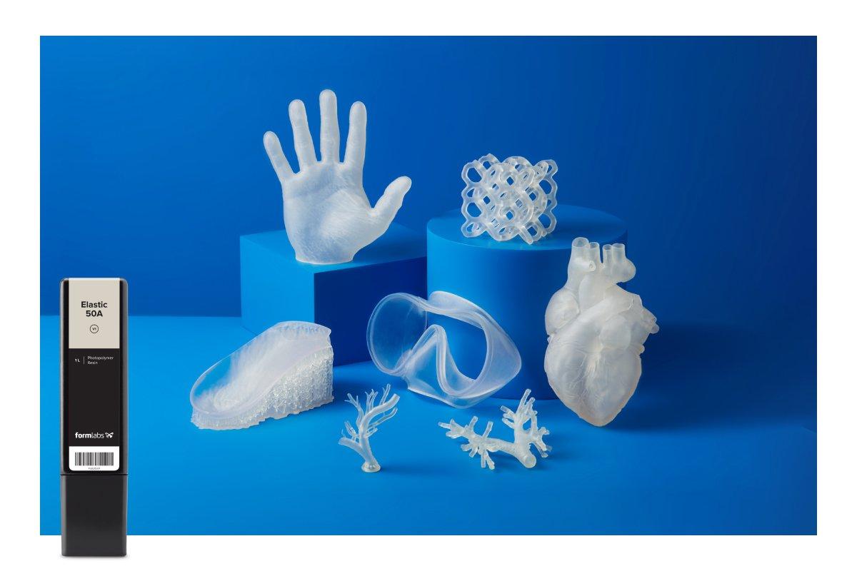 Biomed Elastic 50A Resin - Pièces médicales imprimées en 3D