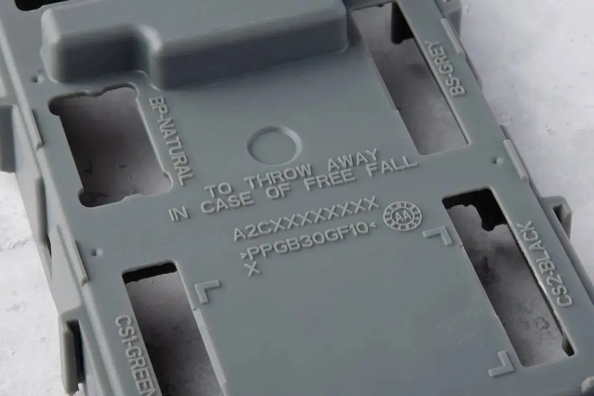 Close-up photo of a 3D printed enclosure