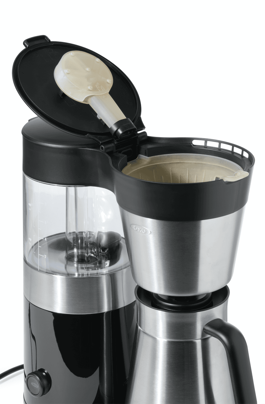 OXO verlässt sich auf die Wasserdichtigkeit von SLA-Druck, um robuste funktionsfähige Prototypen für Produkte mit Luft- oder Fluidfluss wie dieser Kaffeemaschine zu fertigen.