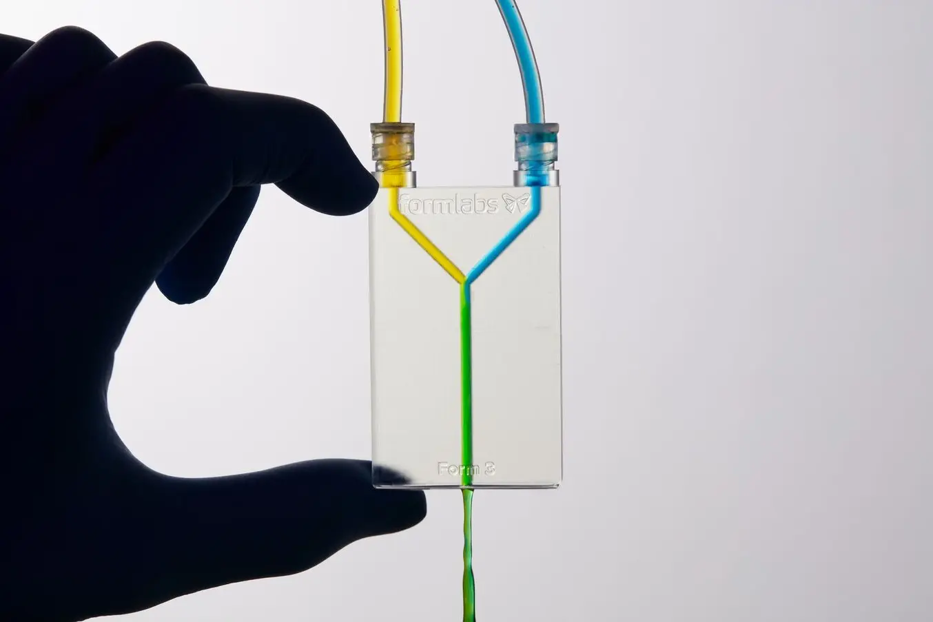 Chip fluídico impreso en 3D