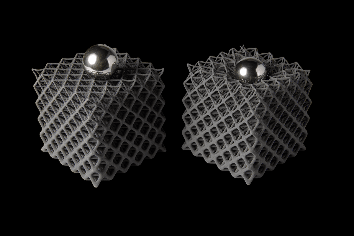 two lattice sls 3d printed