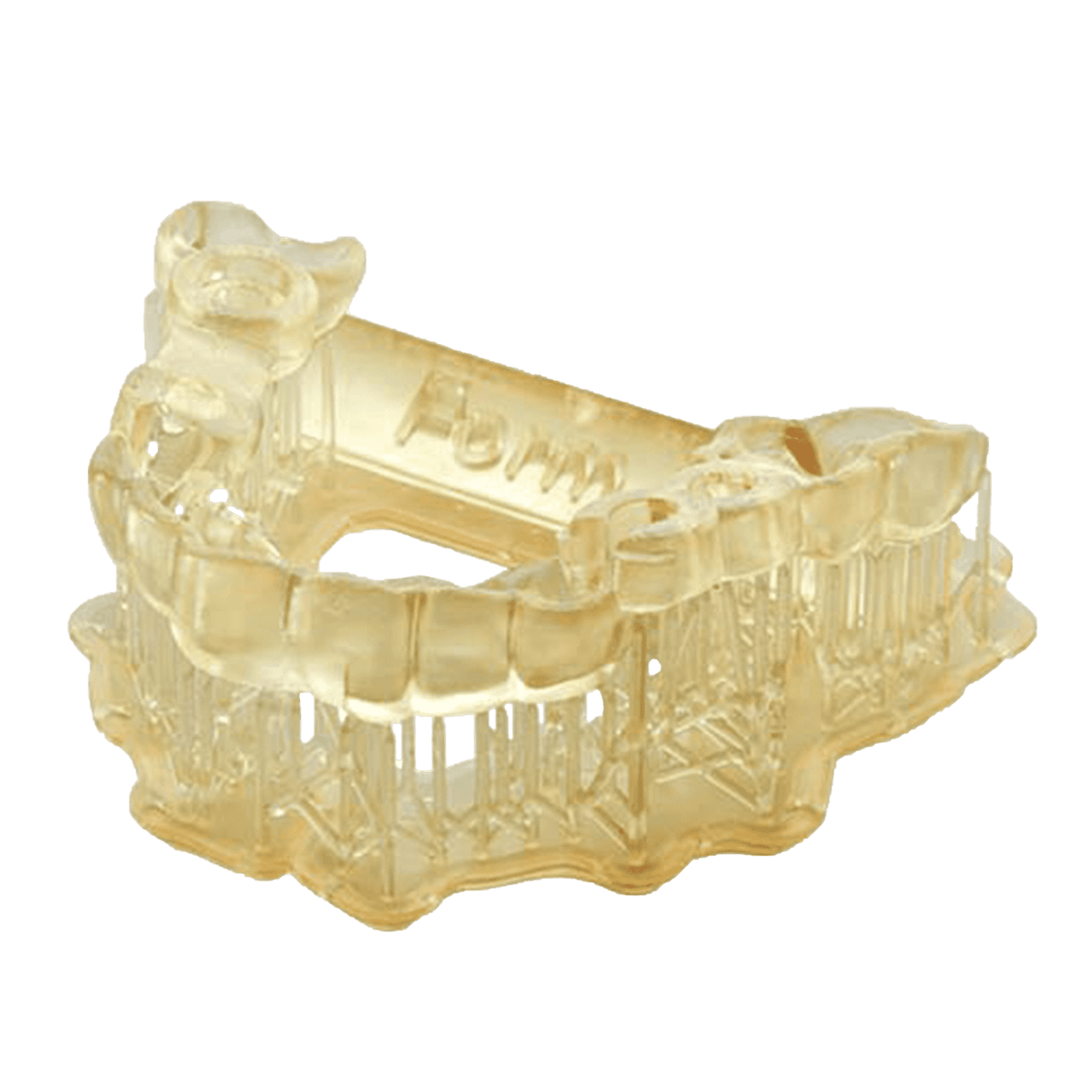 Clear surgical guide resin sample
