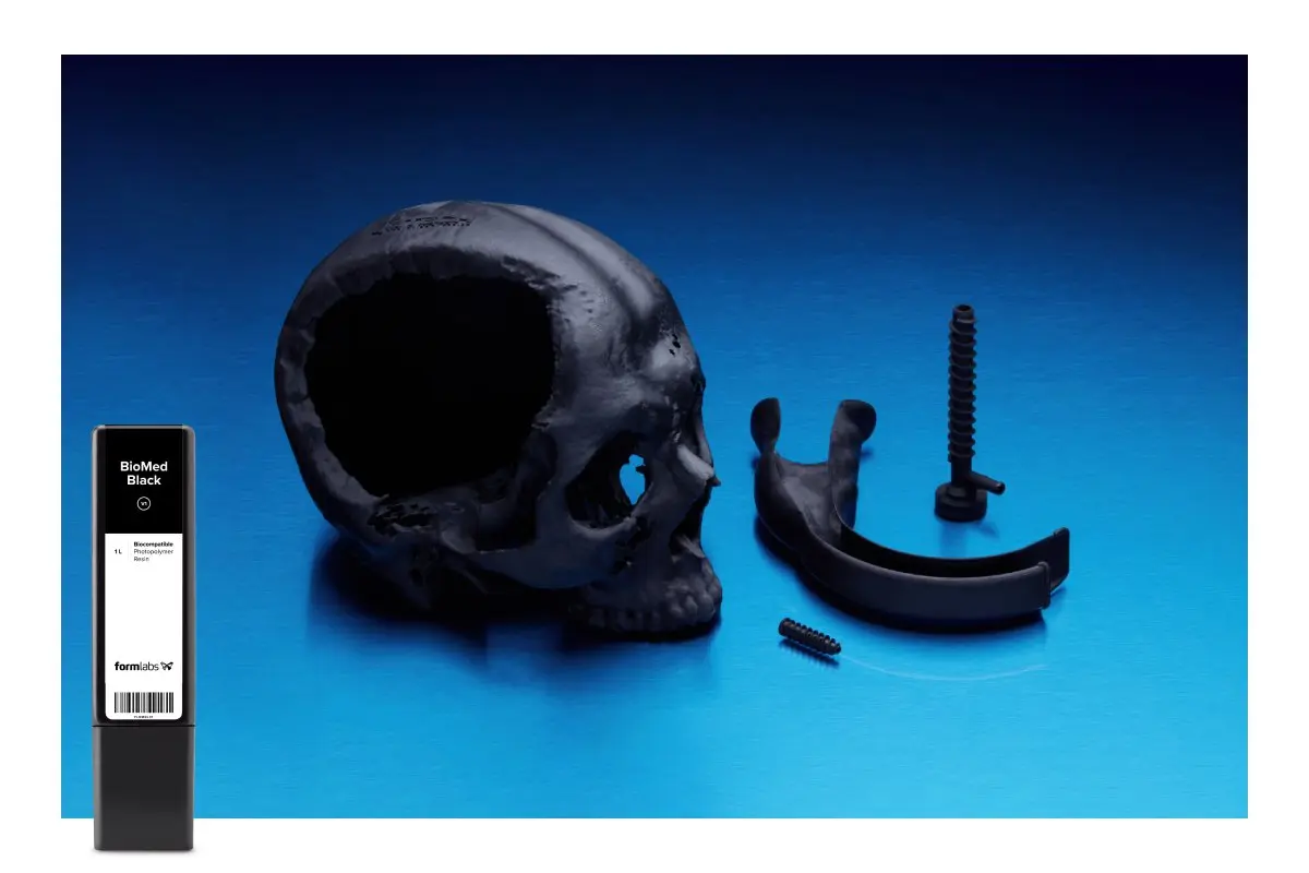 BioMed Black Resin - piezas médicas impresas en 3D