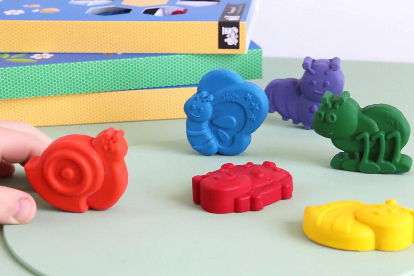 Silicone molded crayons