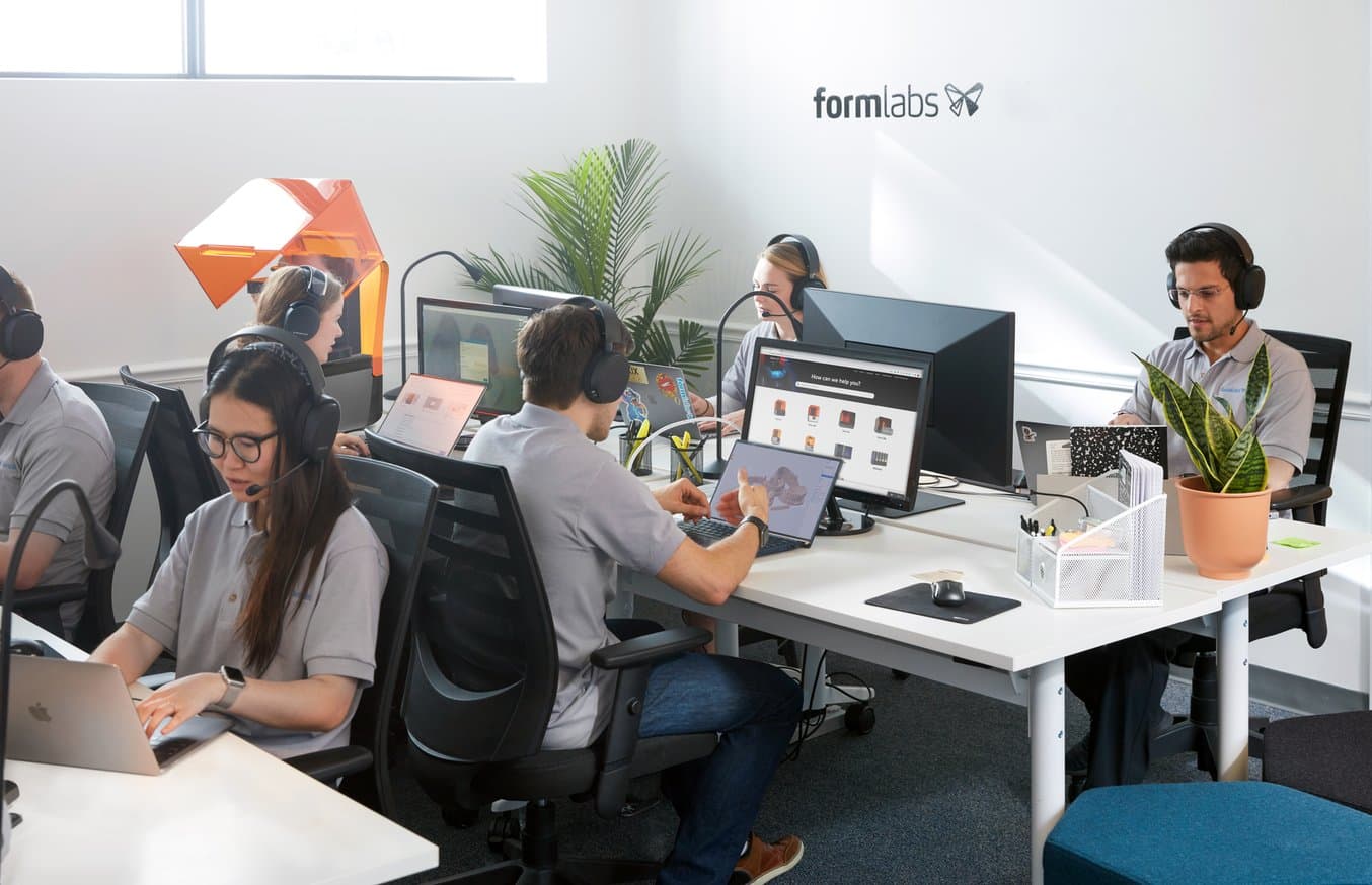 Support people working at computers