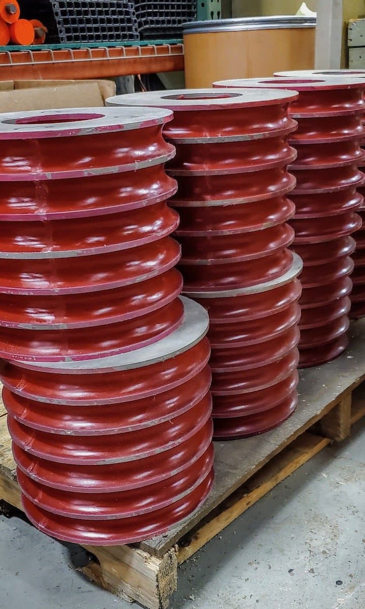 large polyurethane springs