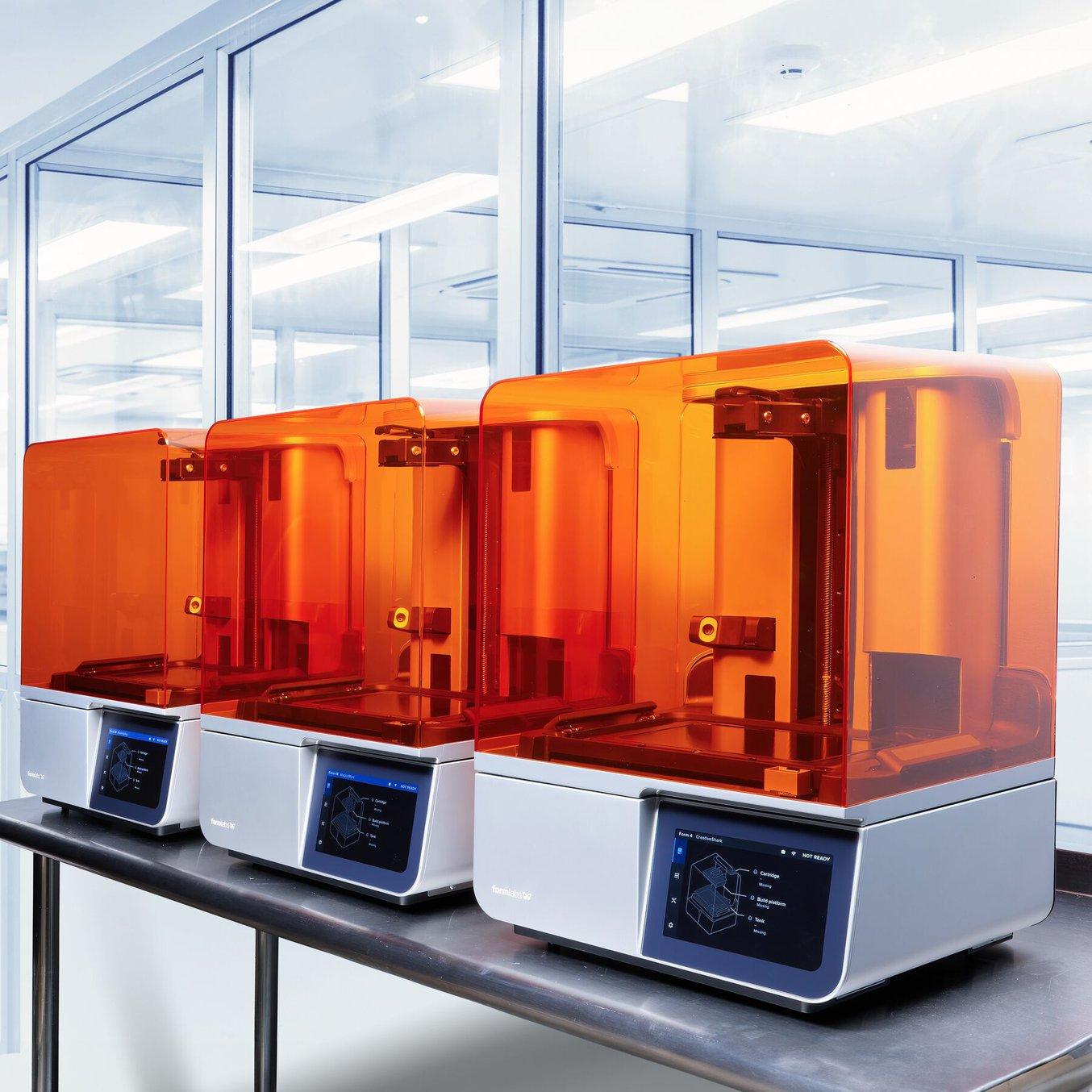 Formlabs fleet of 3D printers