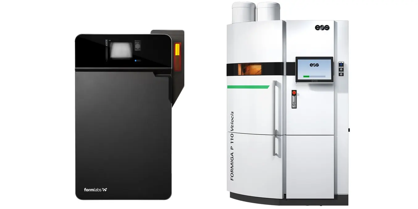 Formlabs Fuse 1+ 30W vs. EOS FORMIGA P 110 Velocis