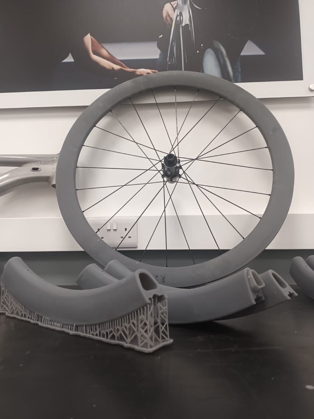 3D printed rim profile in different pieces