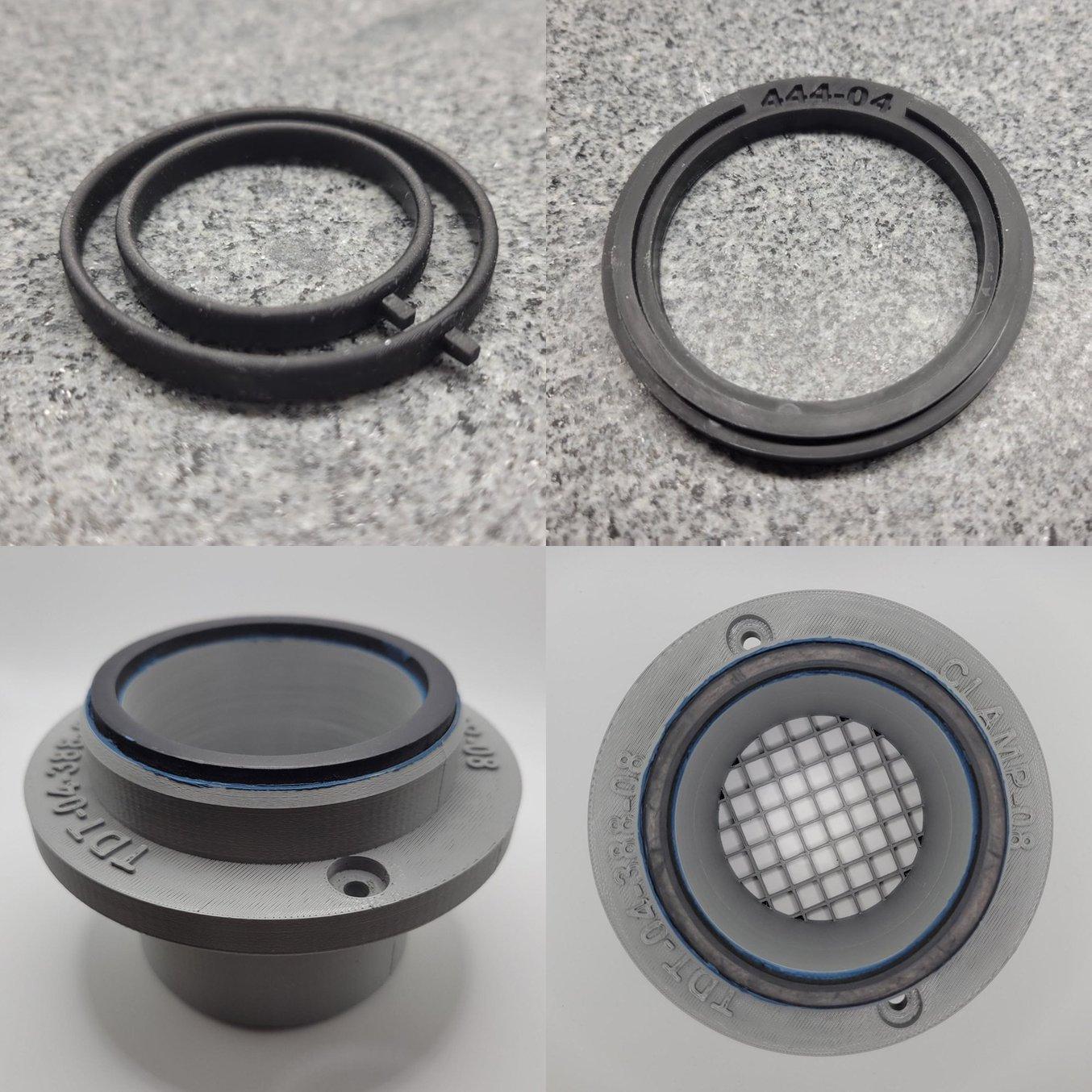 Custom intake manifold gaskets and 3D printed air flow testing adapter
