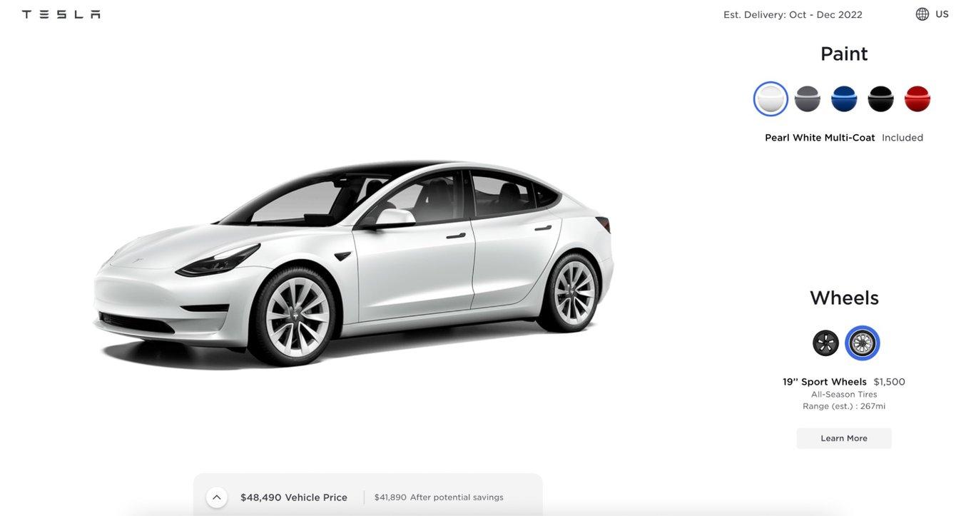 Der Produktkonfigurator von Tesla Motors erlaubt es Kund*innen, Autos individuell zu gestalten und direkt online zu bestellen, ohne dass sie je einen Ausstellungsraum besuchen müssen.