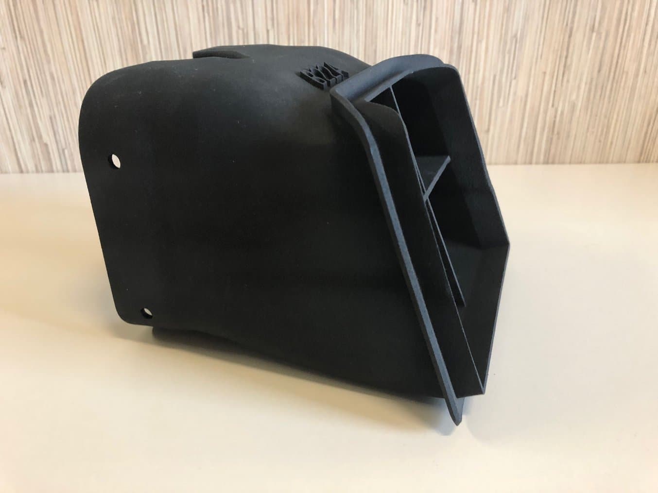 3D printed motorcycle's airbox joint, black