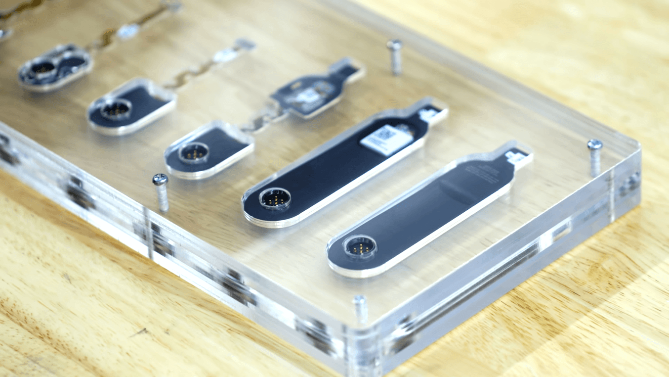 Google’s in-house technology incubator, or Advanced Technology and Projects group (ATAP), relied on High Temp Resin to produce hundreds of dummy PCBs to quickly dial in the overmolding process for a new kind of wearable.