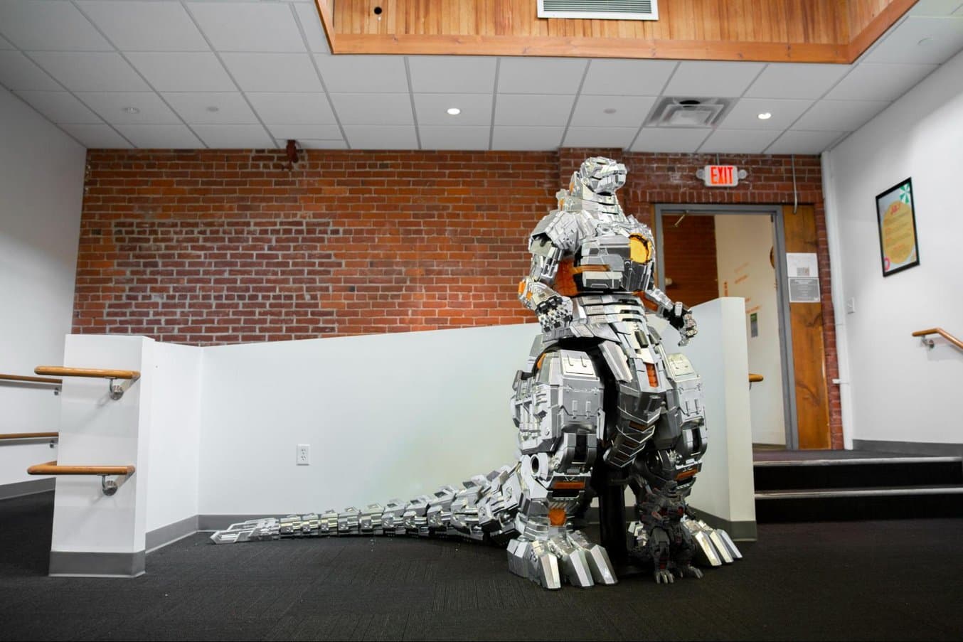 Six feet Mecha-Godzilla statue.