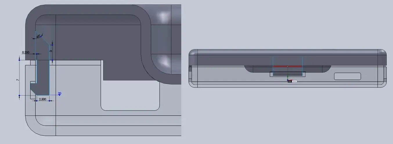 3d printing snap fit - With a basic internal cantilever snap, you can lengthen the amount of plastic engaging into the snap for a stronger lock.