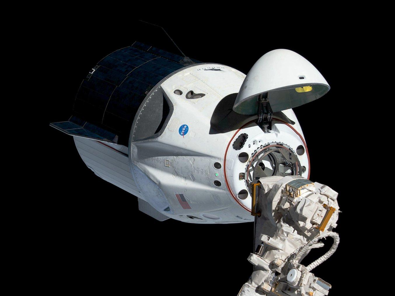 The NASA and SpaceX Dragon Resupply Capsule