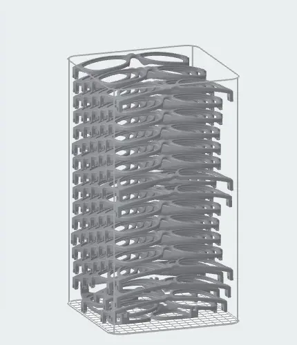 77 eyewear frames in preform