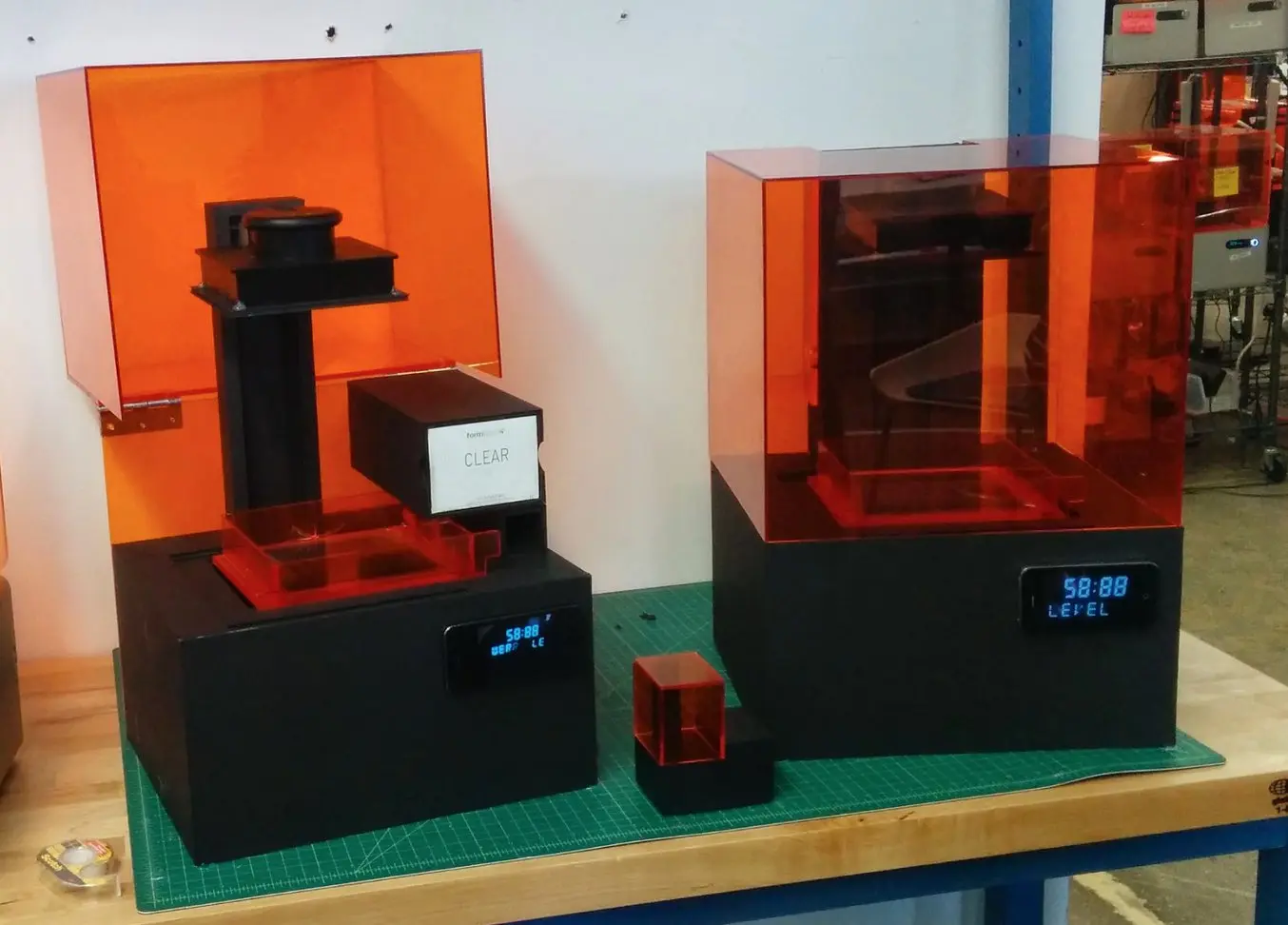 Looks-like prototypes of the Form 2 SLA 3D printer