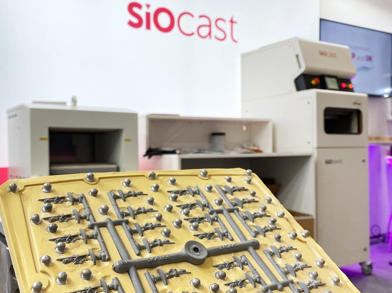 SiOCAST mold made with 3D printed masters