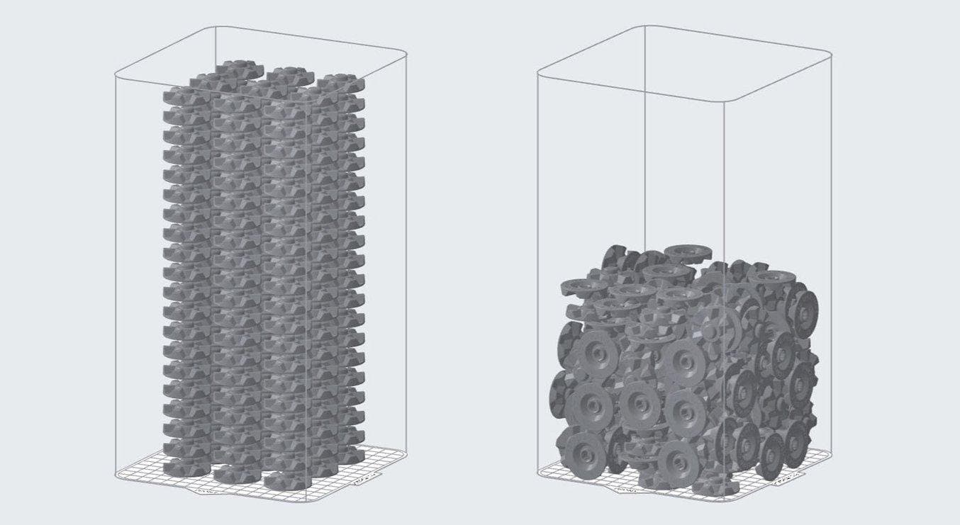 The improved packing algorithm of the Fuse Series printers.