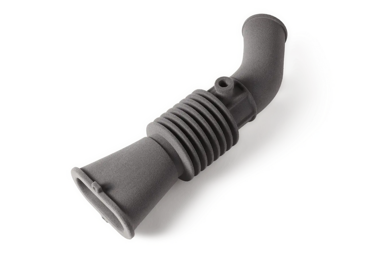Flexible Leitung, die auf en SLS-3D-Druckern der Fuse-Serie 3D-gedruckt wurde.