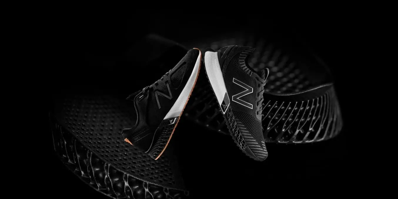 plantillas impresas en 3D para los zapatos de New Balance.